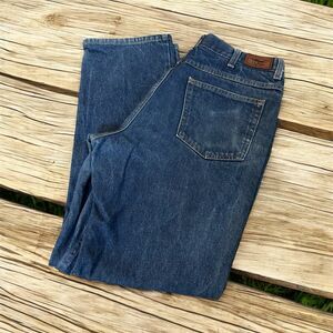 LL Bean Jeans Classic Fit Men's Size 35x32 Mid Rise Straight‎ Leg Blue Denim